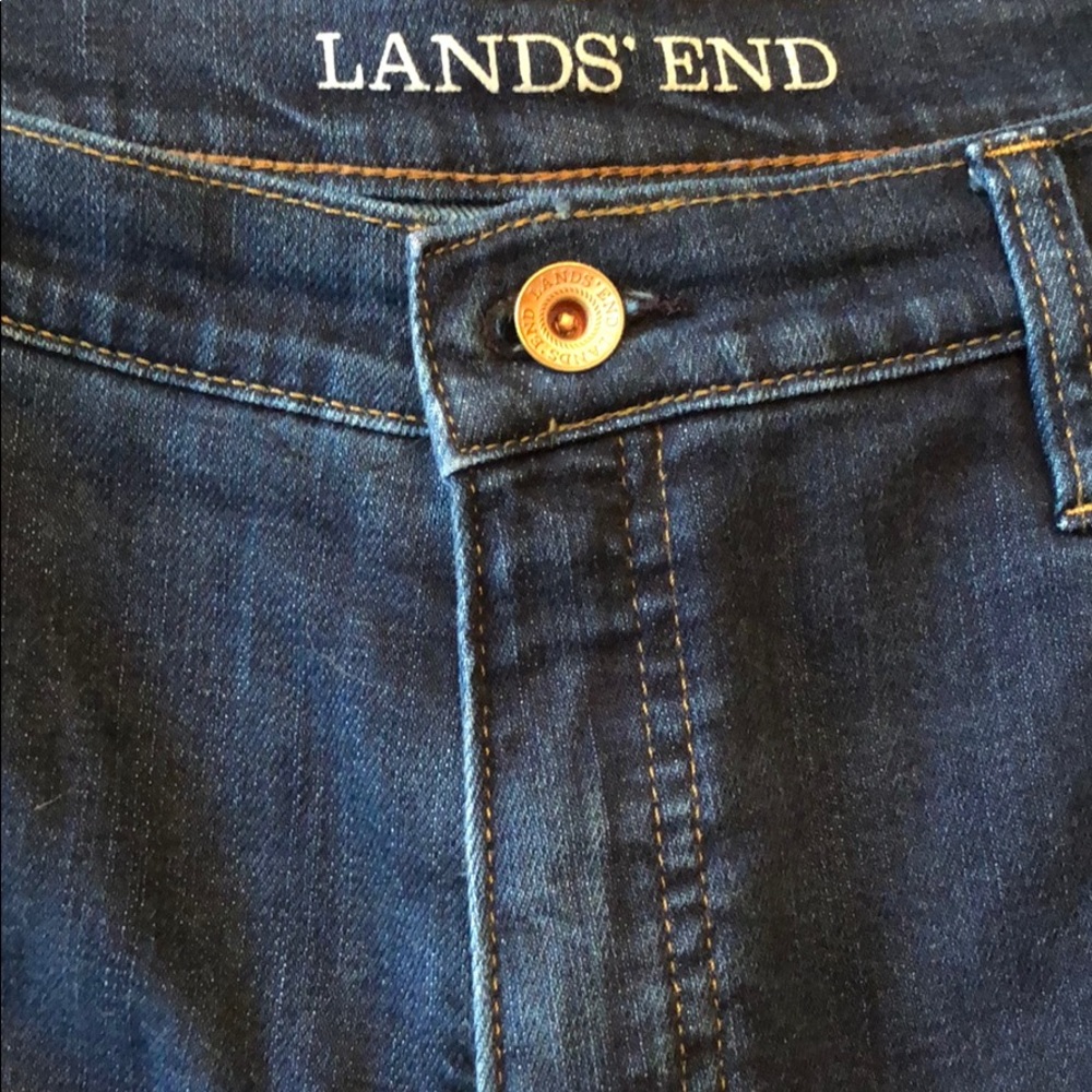 Lands End High Rise Straight Leg Petite Jeans